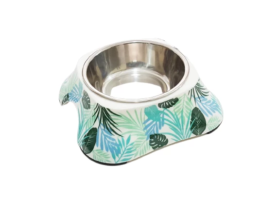 Bobo Kedi Köpek Melamin Mama Su Kabı BO-3138H(A5) 150 ML Yaprak ürün görseli 1