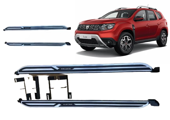 Dacia Duster Uyumlu 2018- Sonrası Yan Basamak Sıde Step SQUARE STYLE - Resim 3