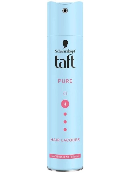 Taft Saç Spreyi 4-Pure 250ml Silikonsuz Parfümsüz ürün görseli 1