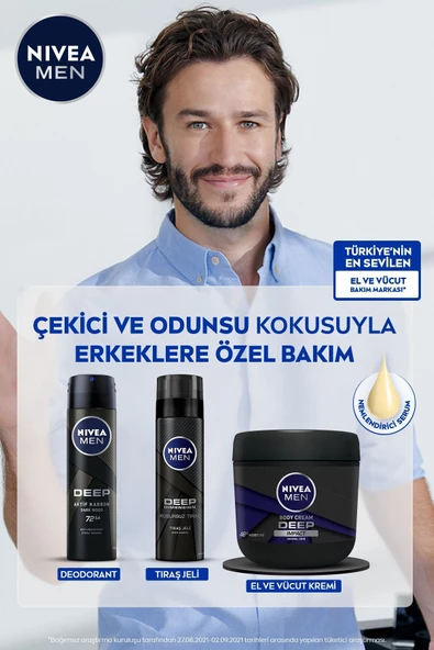 Nivea Men Deep Dimension Erkek Sprey Deodorant 150 ML - Resim 3