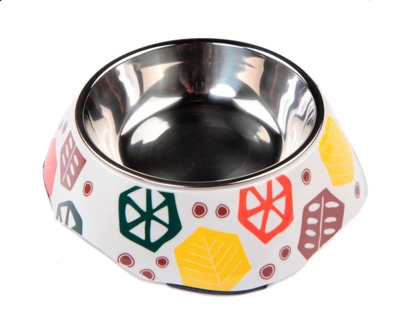 Bobo Melamin Kedi Köpek Mama Kabı BO-3134H(A5) 150 ML Geometri ürün görseli 1