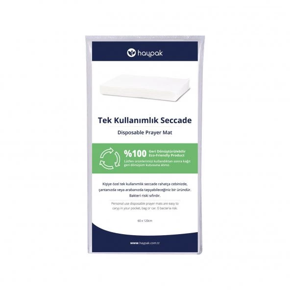 Haypak Tek Kullanımlık Seccade ürün görseli 1