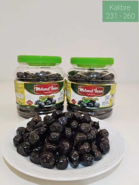 Mehmet İnan Gemlik Sofralık Siyah Zeytin L ürün görseli 1