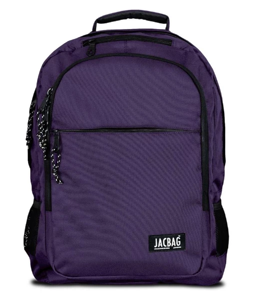 Jacbag Student Üç Bölmeli Mor Çocuk Genç Yetişkin Sırt Çantası - Okul, Günlük Seyahat ürün görseli 1
