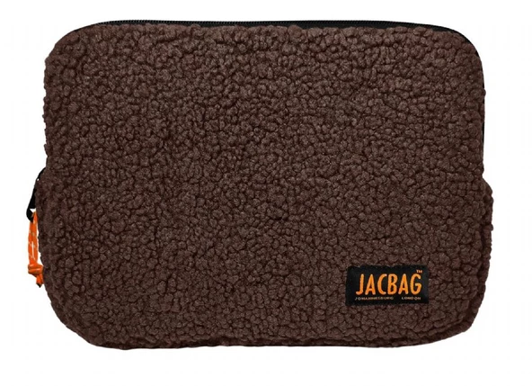 Jacbag Teddy Kahverengi/Turuncu Peluş Erkek Çocuk Tablet Çantası ürün görseli 1