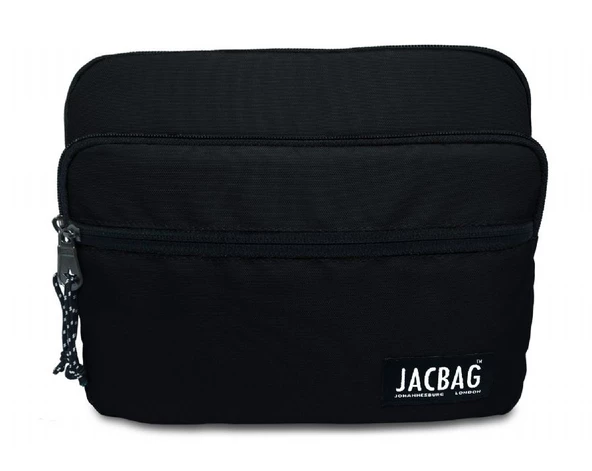 Jacbag Siyah Üç Bölmeli Tablet ve Telefon Çantası/Kılıfı - Kadın/Erkek ürün görseli 1