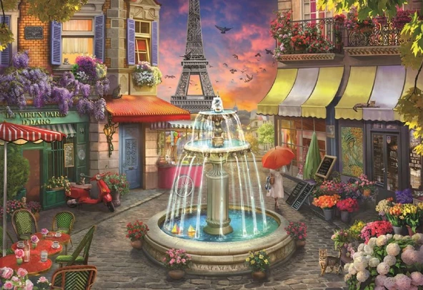 Anatolian 700 Parça XL Paris Meydanı Puzzle - Lilia Artbeat ürün görseli 1