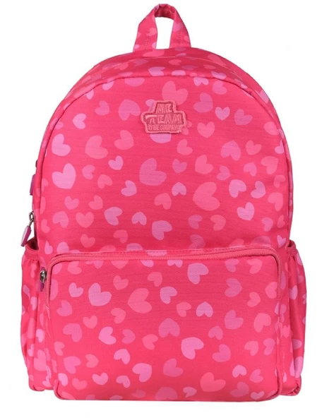 Me Team Love Pembe Kalpli Kız Çocuk Okul Çantası ürün görseli 1