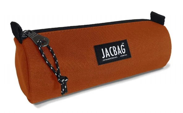 Jacbag Kiremit Turuncu Kız Çocuk Tek Gözlü Silindir Kalemlik - Kalem Kutusu ürün görseli 1