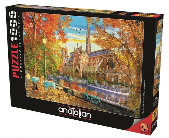 Anatolian 1000 Parça Sonbaharda Notre Dame Puzzle - Dominic Davizon ürün görseli 1