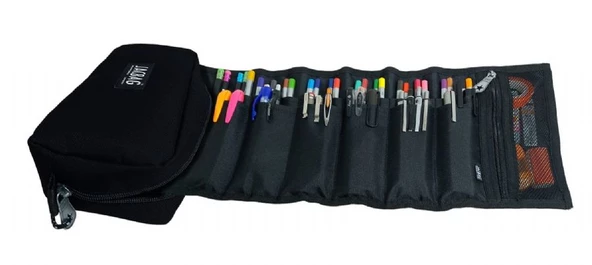 Jacbag Siyah Organizer Roll Up Düzenleyici Kalem Kutusu/Kalemlik ürün görseli 1