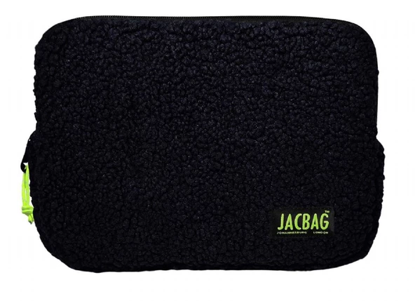 Jacbag Teddy Siyah/Sarı Peluş Erkek Çocuk Tablet Çantası ürün görseli 1