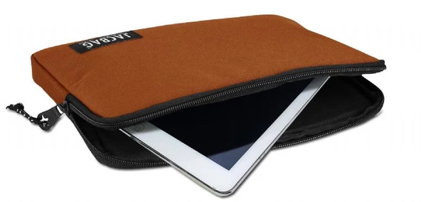 Jacbag Kiremit Turuncu Kız Çocuk/Kadın Tablet Çantası/Kılıfı (Suya Dayanıklı Malzeme) ürün görseli 1