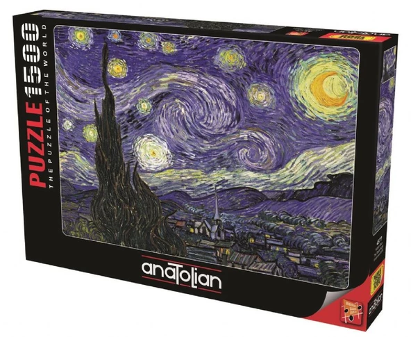 Anatolian 1500 Parça Yıldızlı Gece Puzzle - Vincent Van Gogh ürün görseli 1
