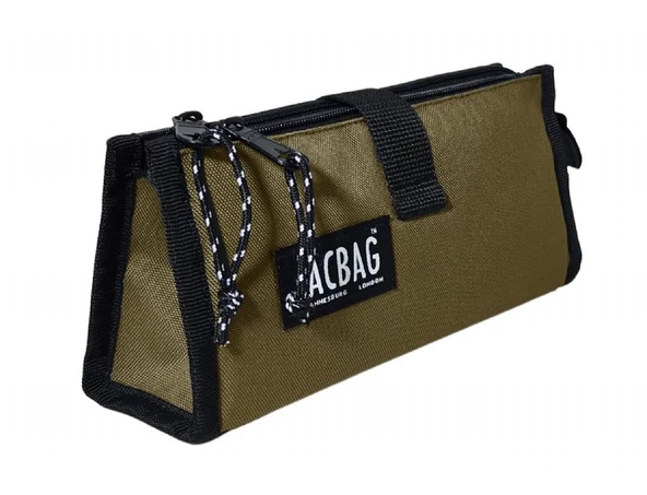 Jacbag Twin Masa Üstü Çift Bölmeli Kalem Çantası - Haki Yeşil ürün görseli 1