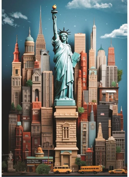 Anatolian 1500 Parça New York Puzzle - Yasin Yaman ürün görseli 1