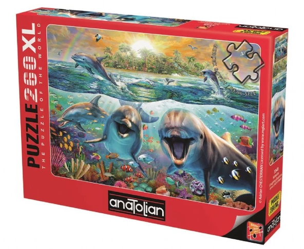 Anatolian 260 Parça XL Kahkaha Puzzle - Yunus Balıkları - Adrian Chesterman ürün görseli 1