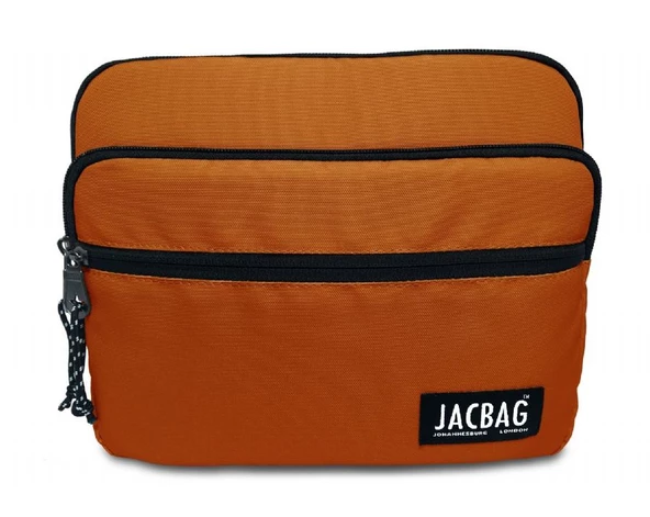 Jacbag Kiremit Turuncu Üç Cepli Tablet Telefon Çantası - Kız Çocuk/Kadın ürün görseli 1