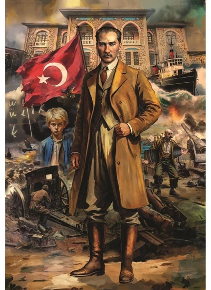 Anatolian 260 Parça XL Atatürk Destanı Puzzle - Serhat Filiz ürün görseli 1