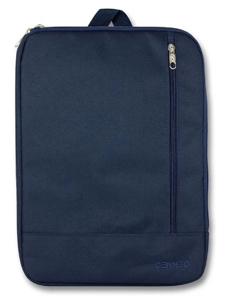 Cennec Dikey Lacivert Evrak ve Laptop/Notebook Çantası - 15,6 inç Uyumlu - Erkek ürün görseli 1