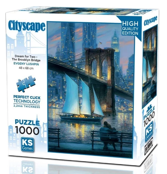 Ks Games 1000 Parça İki Kişilik Rüya Puzzle - Evgeny Lushpin ürün görseli 1