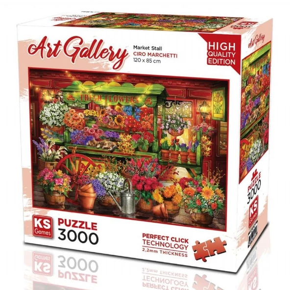 Ks Games 3000 Parça Çiçekçi Dükkanı Puzzle - Ciro Marchetti ürün görseli 1