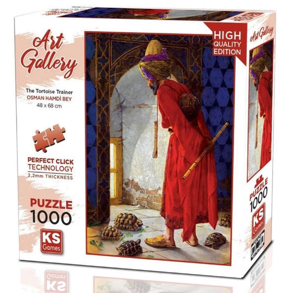 Ks Games 1000 Parça Kaplumbağa Terbiyecisi Puzzle - Osman Hamdi Bey ürün görseli 1