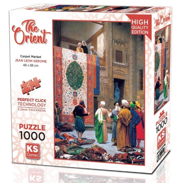 Ks Games 1000 Parça Halı Tüccarı (Jean Leon Gerome) Puzzle ürün görseli 1