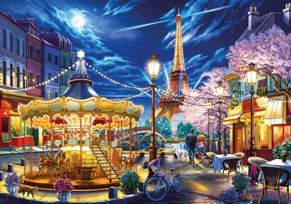 Ks Games 1000 Parça Paris'in Gece Işıkları Puzzle ürün görseli 1