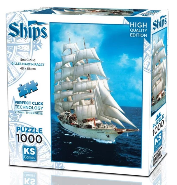 Ks Games 1000 Parça Sea Cloud Puzzle - Gilles Martin Raget ürün görseli 1