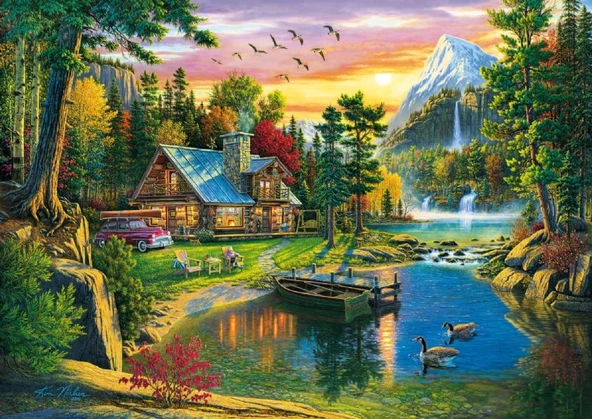 Ks Games 1000 Parça Mountain Paradise Puzzle - Kim Norlien ürün görseli 1