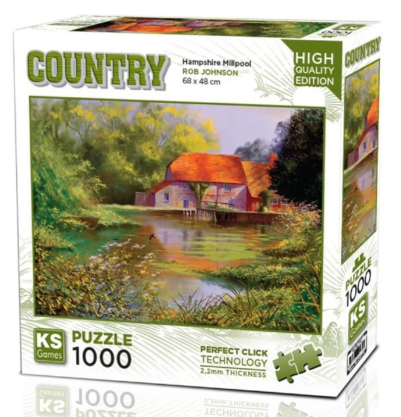 Ks Games 1000 Parça Hampshire Millpool Puzzle - Rob Johnson ürün görseli 1