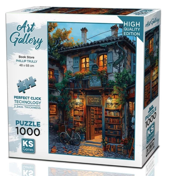 Ks Games 1000 Parça Kitapçı Dükkanı Puzzle - Phillip Trully ürün görseli 1