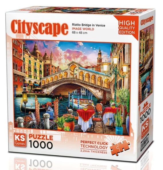 Ks Games 1000 Parça Venedik Rialto Köprüsü Puzzle ürün görseli 1