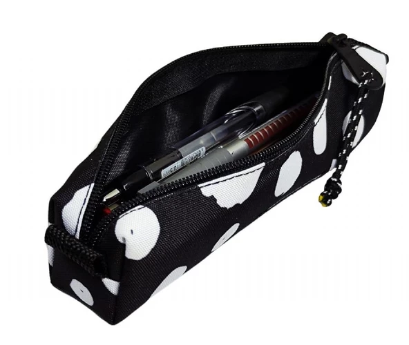 Jacbag Prizma Jac Tek Bölmeli Siyah/Beyaz Benekli Kız Çocuk Kalemlik ürün görseli 1