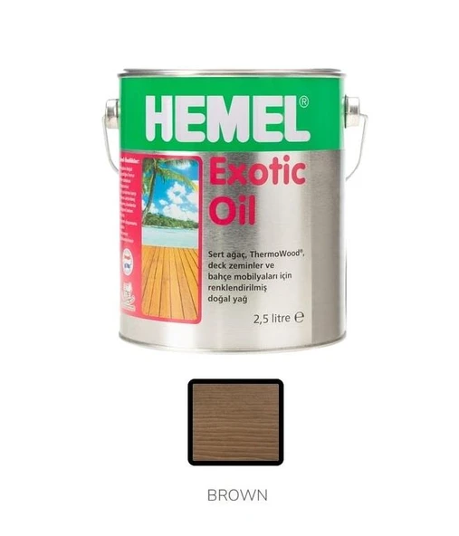 Hemel Exotic Oil 2,5lt  Brown ürün görseli 1