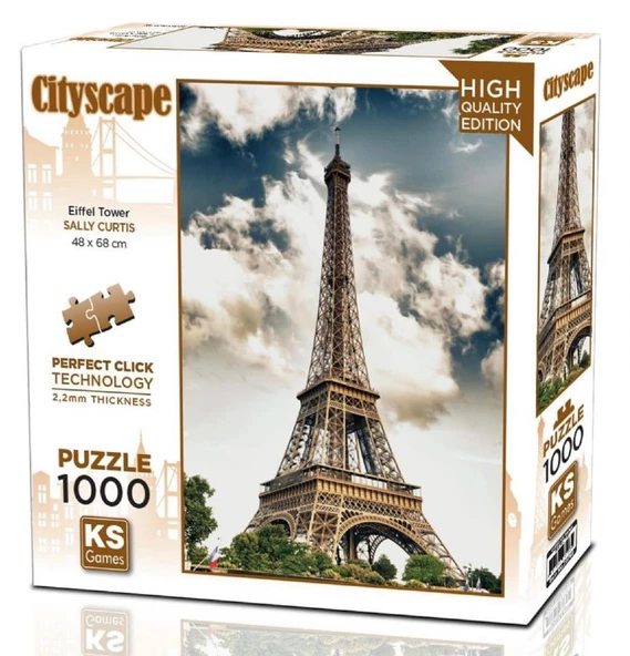 Ks Games 1000 Parça Eiffel Tower Puzzle - Sally Curtis ürün görseli 1