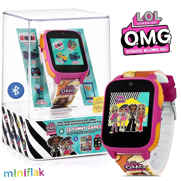 MiniFlak L.O.L Surprise! LOL012OMG Sarı Kamera Bluetoothlu 26 Oyunlu Çocuk Saati (Takip Özelliği Yok) ürün görseli 1