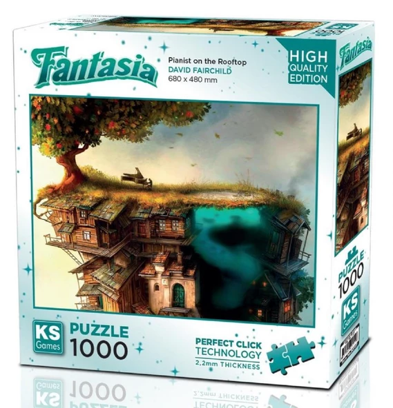 Ks Games 1000 Parça Çatıdaki Piyanı Puzzle - David Fairchild ürün görseli 1