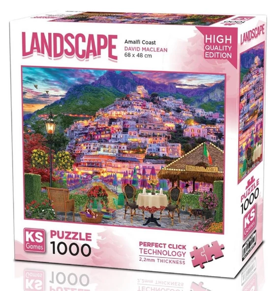 Ks Games 1000 Parça Amalfi Manzarası Puzzle - David Maclean ürün görseli 1