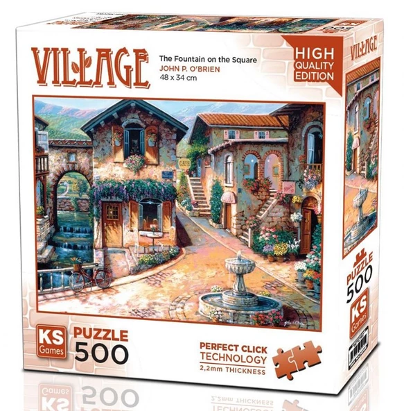 Ks Games 500 Parça The Fountain On The Square Puzzle ürün görseli 1
