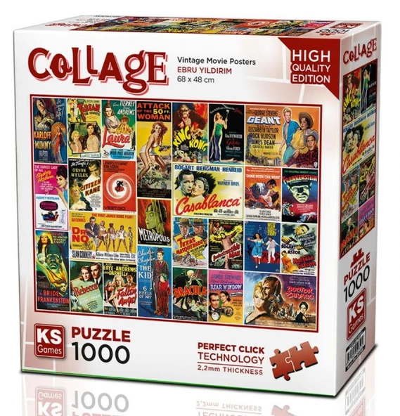 Ks Games 1000 Parça Eski Film Afişleri Puzzle - Ebru Yıldırım ürün görseli 1