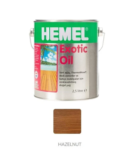 Hemel Exotic Oil 2,5lt  Hazelnut ürün görseli 1