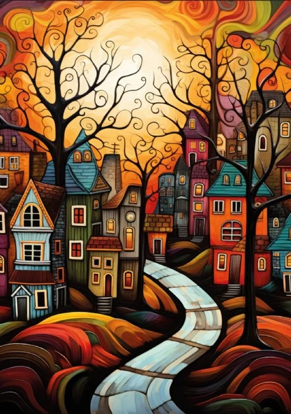 Ks Games 500 Parça Evler Puzzle - David Fairchild - Resim 3