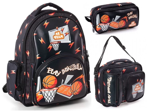 Me Çanta Me Team Play Basketbol Üçlü Erkek Çocuk Okul Çanta Seti 24157 ürün görseli 1
