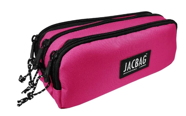 Jacbag Üç Bölmeli Çocuk ve Yetişkin Kalem Çantası - Pembe - Kadın/Kız Çocuk ürün görseli 1