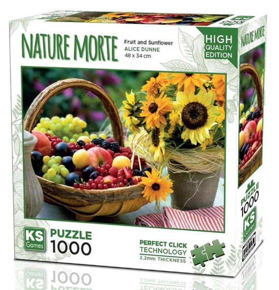 Ks Games 1000 Parça Meyveler ve Ayçiçeği Natürmort Puzzle - Alice Dunne ürün görseli 1