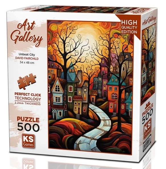 Ks Games 500 Parça Evler Puzzle - David Fairchild ürün görseli 1