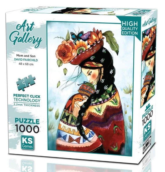 Ks Games 1000 Parça Anne ve Oğulz Puzzle - David Fairchild ürün görseli 1