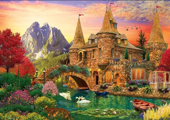 Ks Games 1000 Parça Kale Ülkesi Puzzle - David Maclean - Resim 3